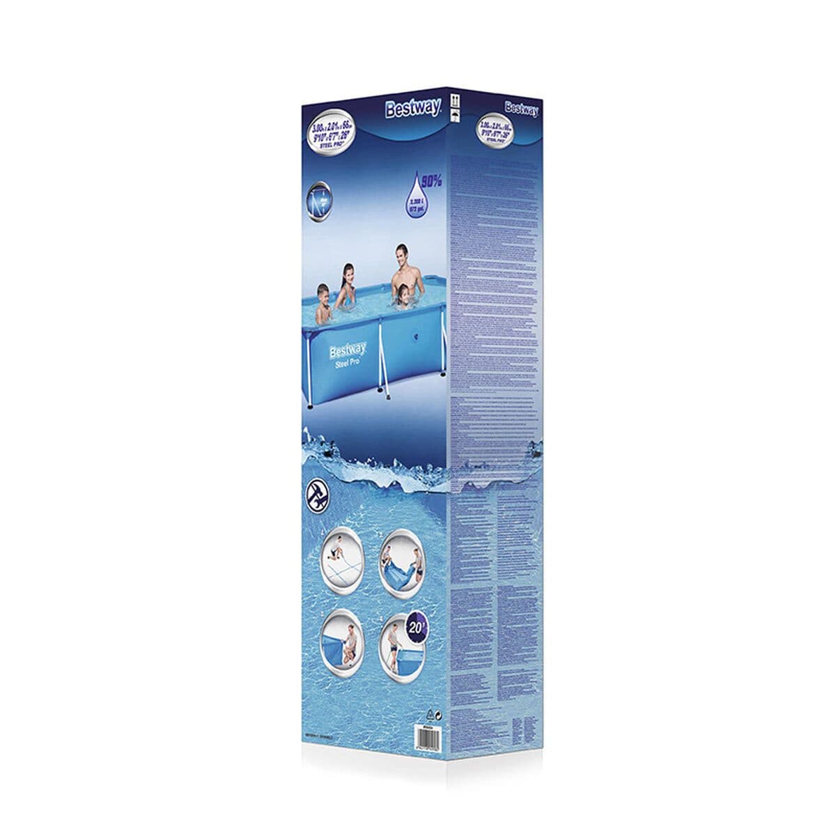 image-Removable pool Bestway 300 x 201 x 66 cm 201 x 300 x 66 cm