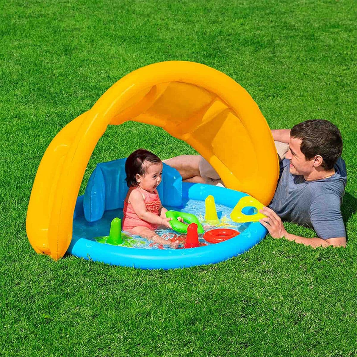 image-Inflatable Paddling Pool for Children Bestway 115 x 89 x 76 cm 31 L