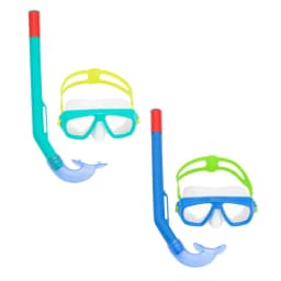 image-Snorkel Goggles and Tube for Children Bestway Blue Turquoise
