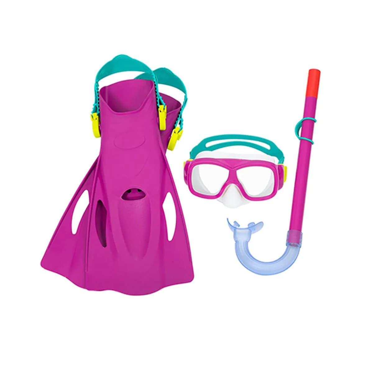 image-Diving Goggles with Snorkle and Fins Bestway 37-41 (1 Unit)