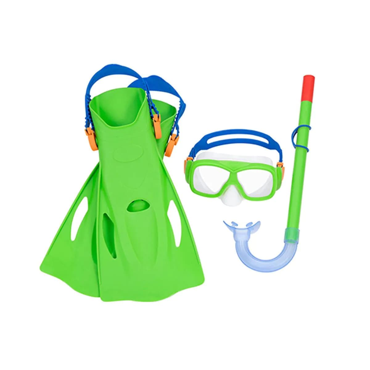 image-Diving Goggles with Snorkle and Fins Bestway 37-41 (1 Unit)