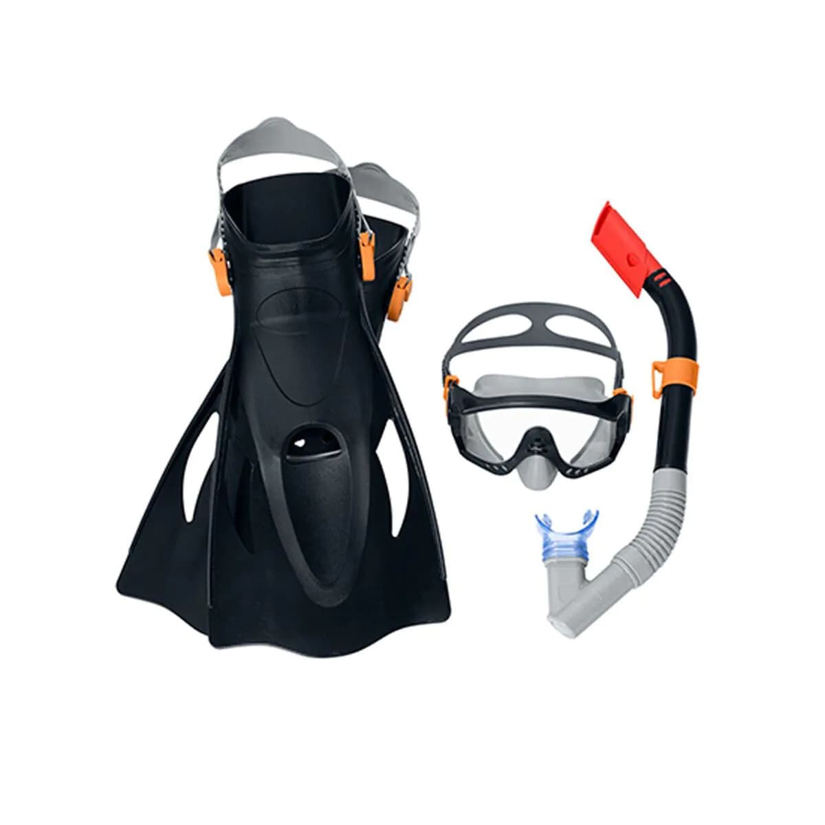 image-Diving Goggles with Snorkle and Fins Bestway 41-46 Adult (1 Unit)
