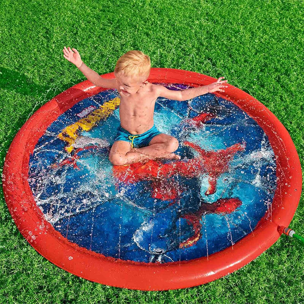 image-Water Sprinkler and Sprayer Toy Bestway Plastic Spiderman Ø 165 cm
