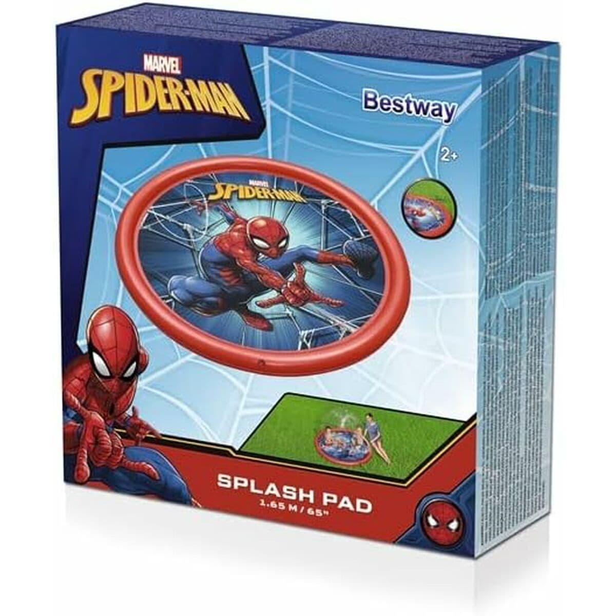 image-Water Sprinkler and Sprayer Toy Bestway Plastic Spiderman Ø 165 cm