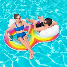 image-Inflatable Wheel Bestway Rainbow 186 x 116 cm