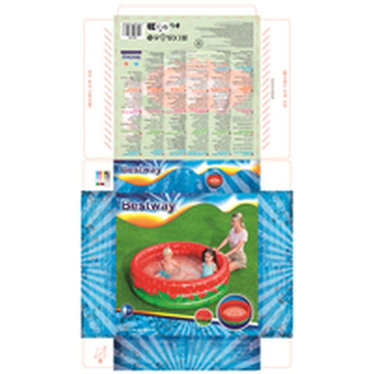image-Inflatable Paddling Pool for Children Bestway Strawberry 168 x 38 cm