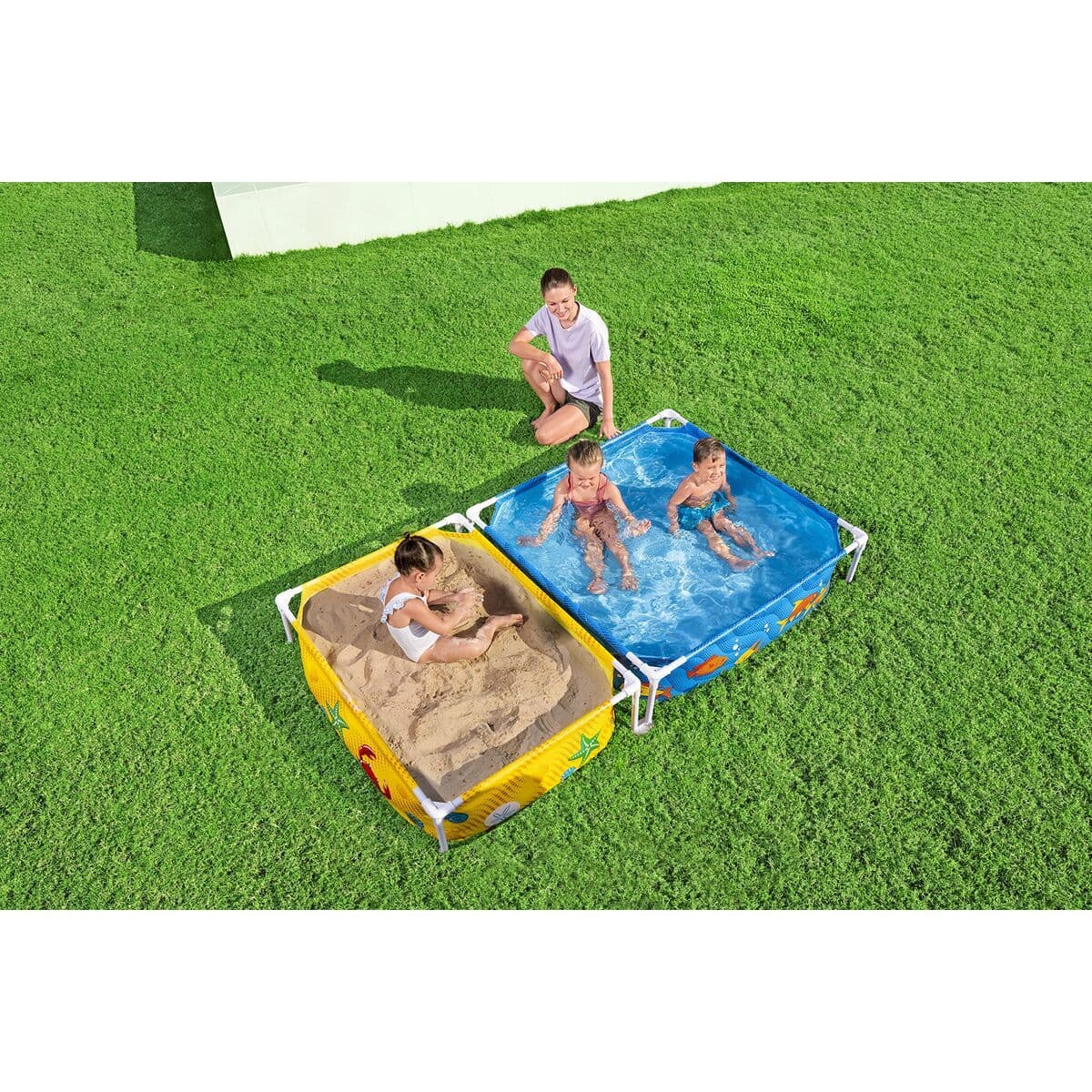 image-Inflatable Paddling Pool for Children Bestway 210 x 30 x 112 cm