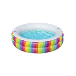 image-Inflatable Paddling Pool for Children Bestway Rainbow 206 x 206 x 51 cm