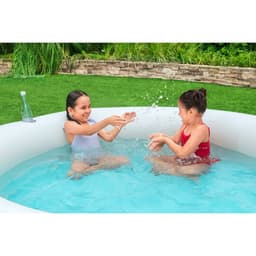 image-Inflatable Paddling Pool for Children Bestway Rainbow 206 x 206 x 51 cm