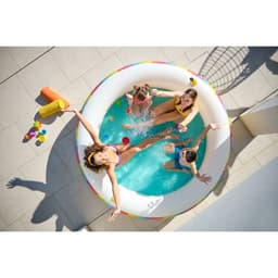 image-Inflatable Paddling Pool for Children Bestway Rainbow 206 x 206 x 51 cm