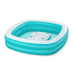 image-Bestway Inflatable Kids Pool 2 Chambers Family Floating Table 218x218x48 cm +6 Years