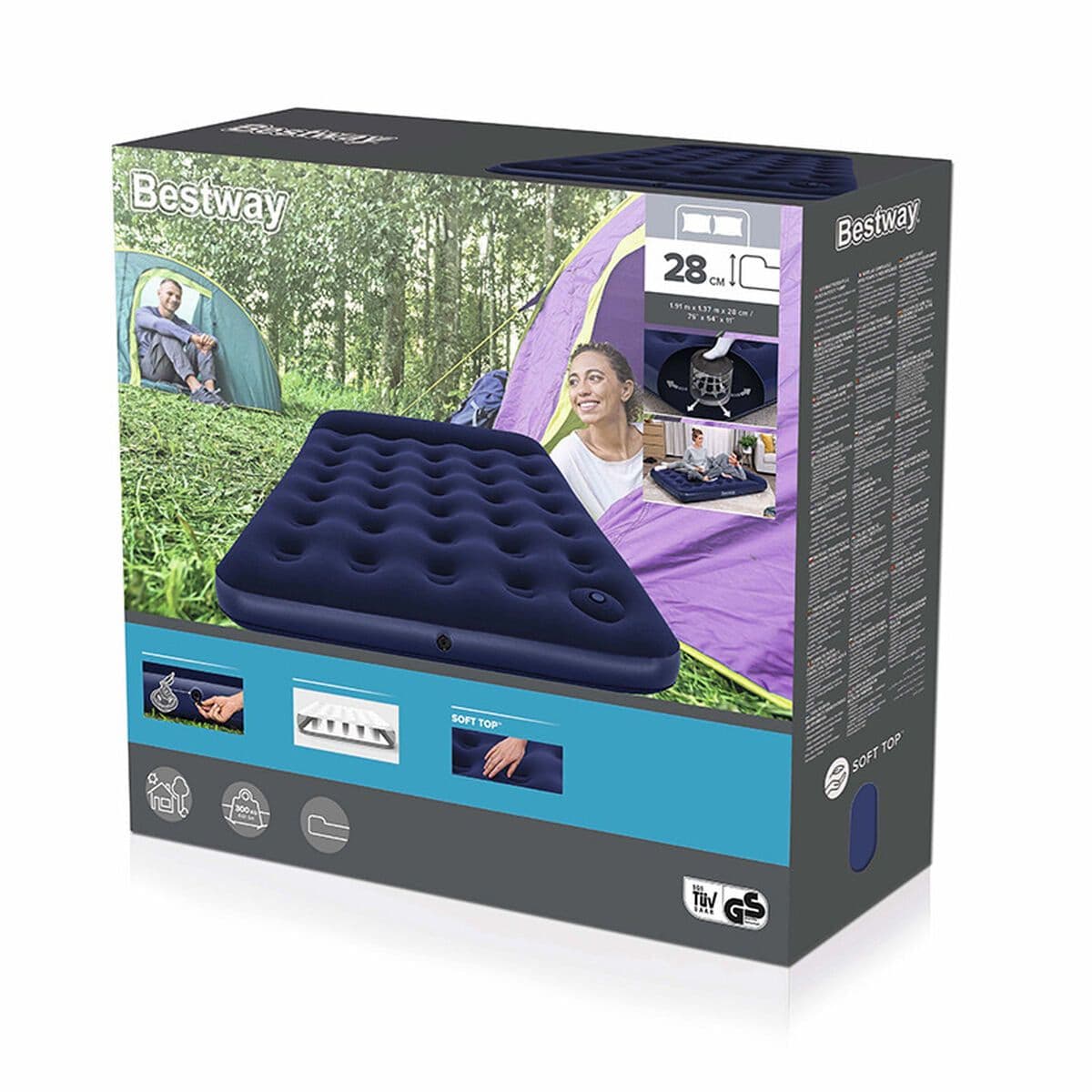 image-Air Bed Bestway 191 x 137 x 28 cm
