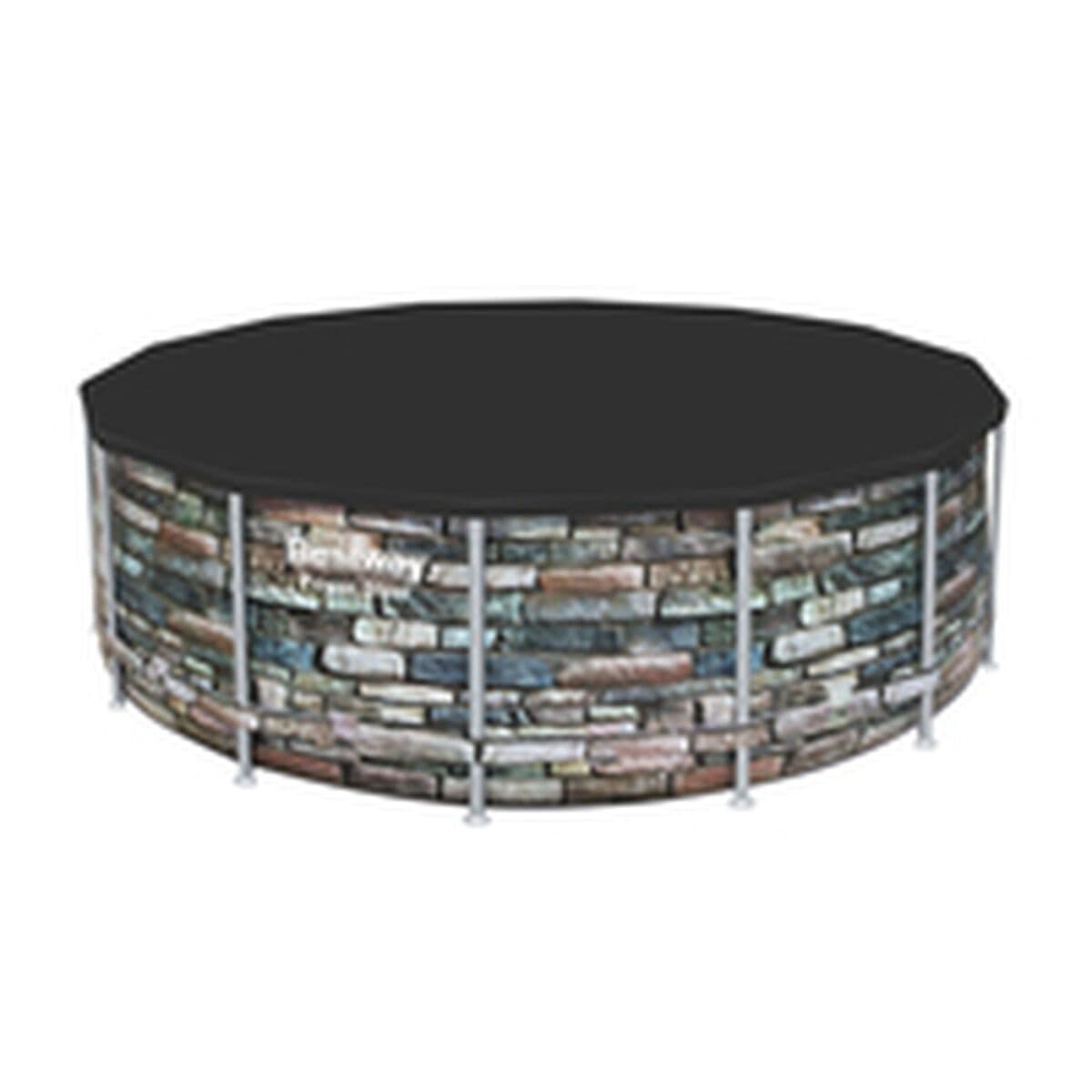 image-Swimming Pool Cover Bestway Black Ø 427 cm
