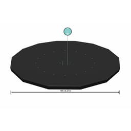 image-Swimming Pool Cover Bestway Black Ø 427 cm