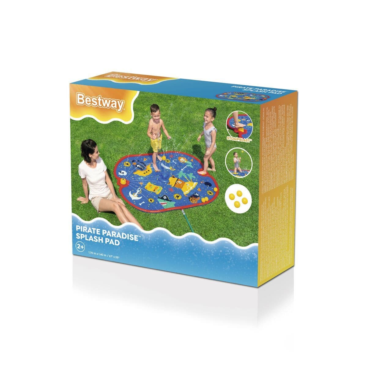 image-Bestway Inflatable Pirate Sprinkler 170x140 cm +2 Years Garden 52725
