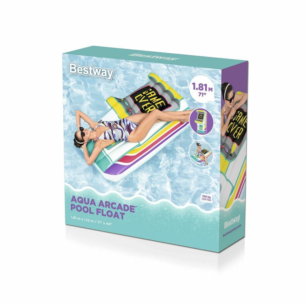 image-Bestway Inflatable Mattress Arcade Machine 181x112 cm Beach & Pool 43851