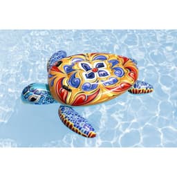 image-Bestway Inflatable Turtle 183x173 cm with Handles +3 Years Beach Pool 41523