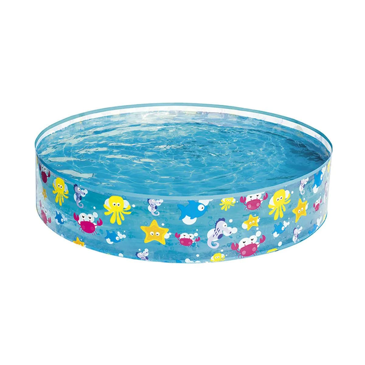 image-Inflatable Paddling Pool for Children Bestway 25 x 121 x 121 cm 122 x 122 x 25 cm