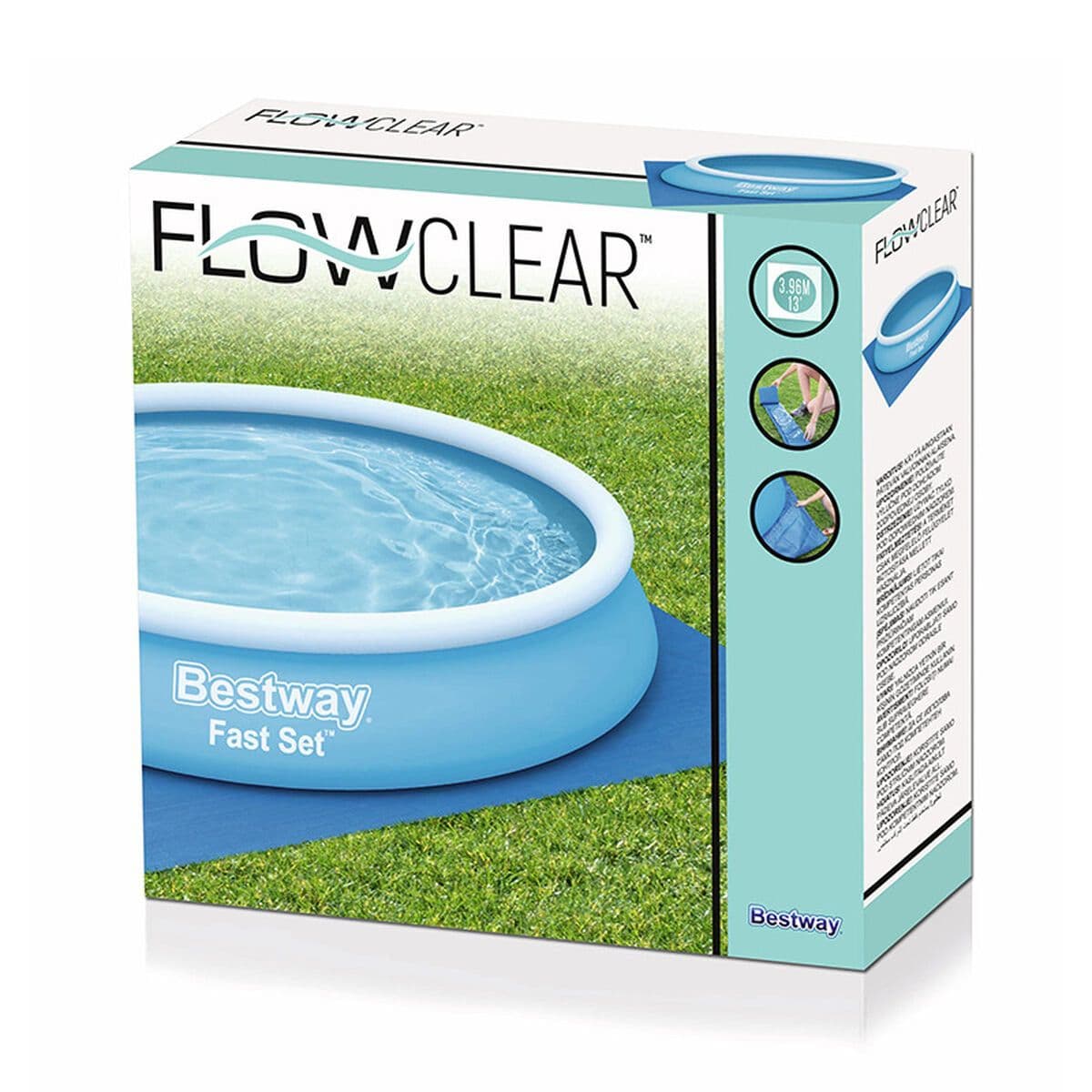 image-Floor protector for above-ground swimming pools Bestway 396 x 396 cm