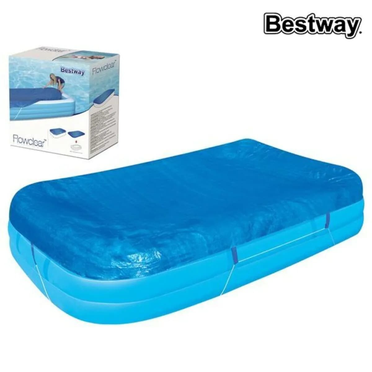 image-Swimming Pool Cover Bestway Blue 305 x 183 cm