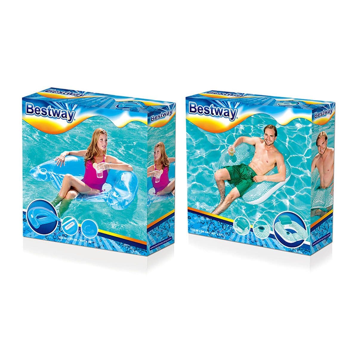 image-Inflatable Pool Chair Bestway 152 x 99 cm
