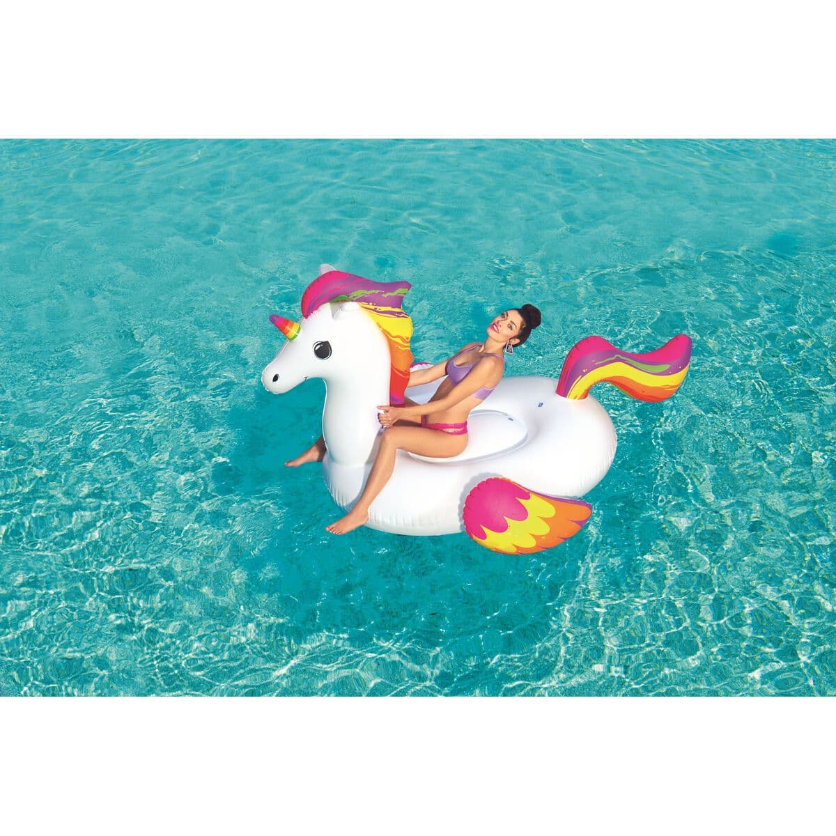 image-Inflatable pool figure Bestway 164 x 224 cm Unicorn