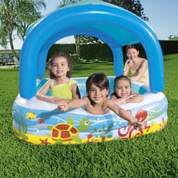 image-Inflatable Paddling Pool for Children Bestway 140 x 140 x 114 cm
