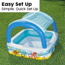 image-Inflatable Paddling Pool for Children Bestway 140 x 140 x 114 cm