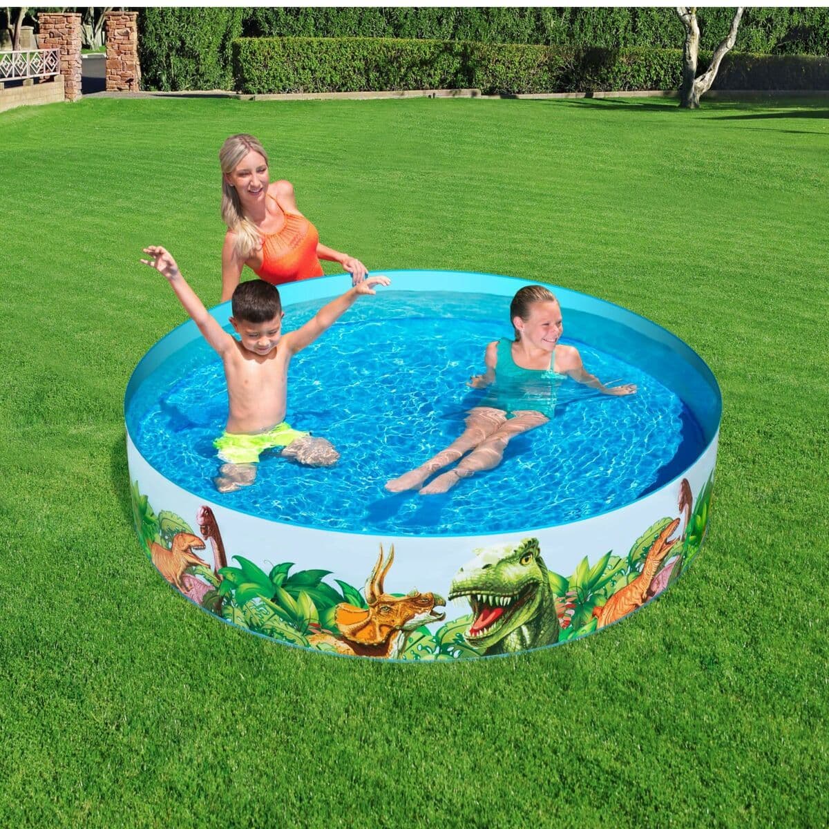 image-Inflatable Paddling Pool for Children Bestway Dinosaurs 183 x 38 cm