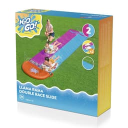 image-Bestway Sliding Track with Inflatable Double Llama Animals 488x138 cm +3 Years Garden 52320