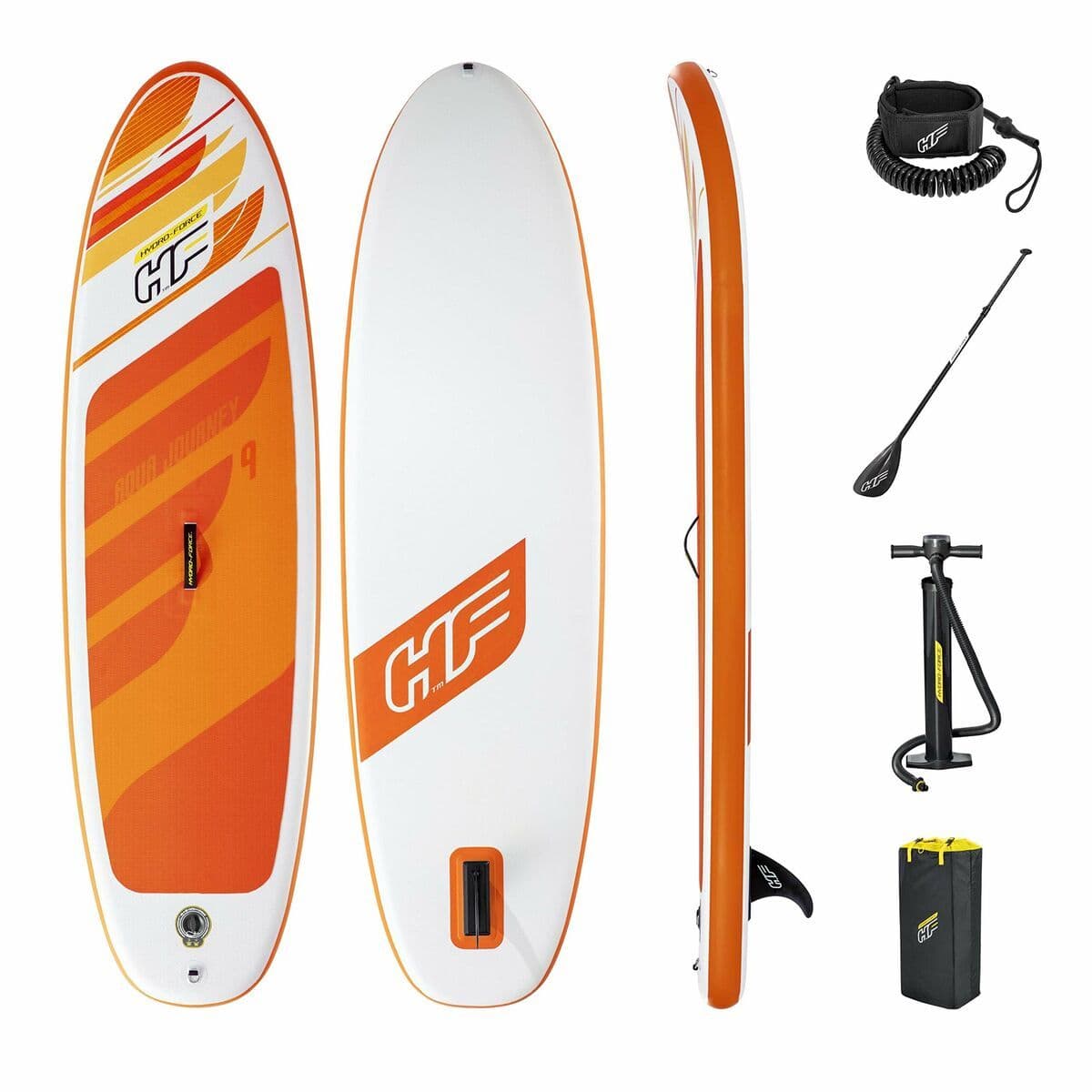 image-Inflatable Paddle Surf Board with Accessories Bestway Hydro-Force Multicolour 274 x 76 x 12 cm