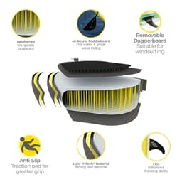 image-Inflatable Paddle Surf Board with Accessories Bestway Hydro-Force Multicolour 274 x 76 x 12 cm