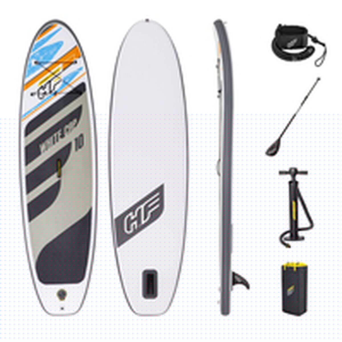 image-Inflatable Paddle Surf Board with Accessories Bestway Hydro-Force White 305 x 84 x 12 cm