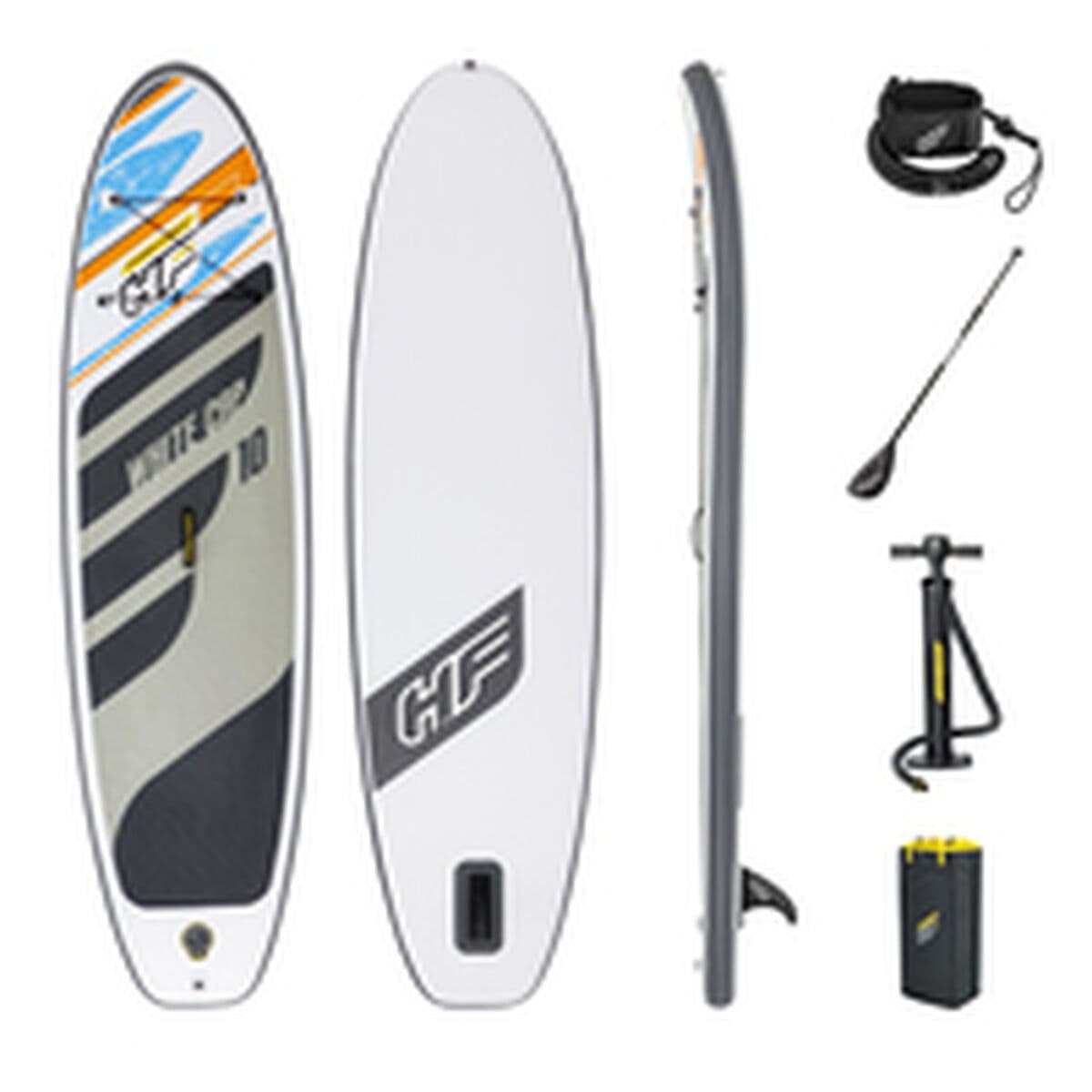 image-Inflatable Paddle Surf Board with Accessories Bestway Hydro-Force White 305 x 84 x 12 cm