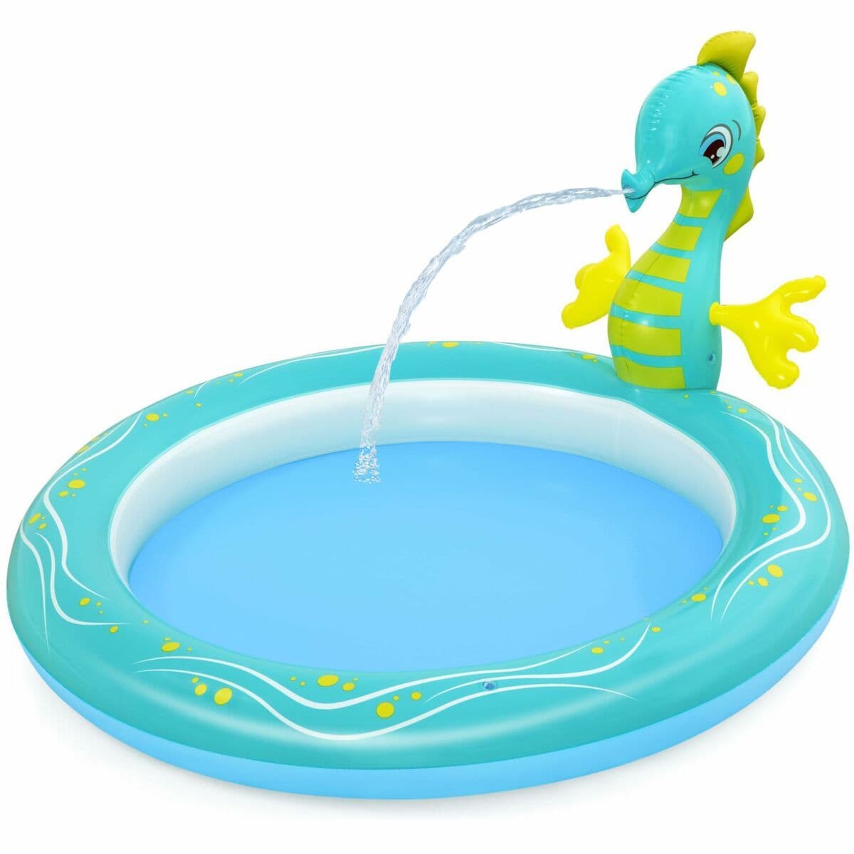 image-Inflatable Paddling Pool for Children Bestway Sea Horse 188 x 160 x 86 cm