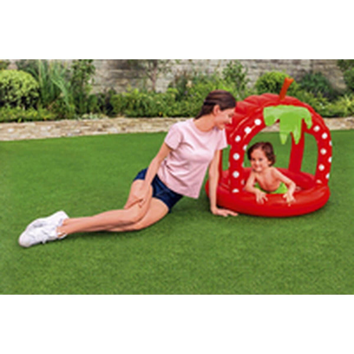 image-Inflatable Paddling Pool for Children Bestway Strawberry 91 x 91 x 91