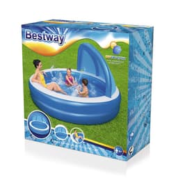 image-Inflatable Paddling Pool for Children Bestway Multicolour 241 x 241 x 140 cm