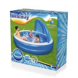 image-Inflatable Paddling Pool for Children Bestway Multicolour 241 x 241 x 140 cm