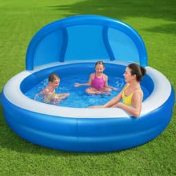 image-Inflatable Paddling Pool for Children Bestway Multicolour 241 x 241 x 140 cm