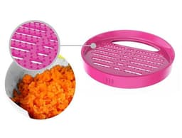 image-Food Masher Set Portable Mash and Serve Bowl Vegetables Fruit Homemade Baby Food Ricer Juicer Pink