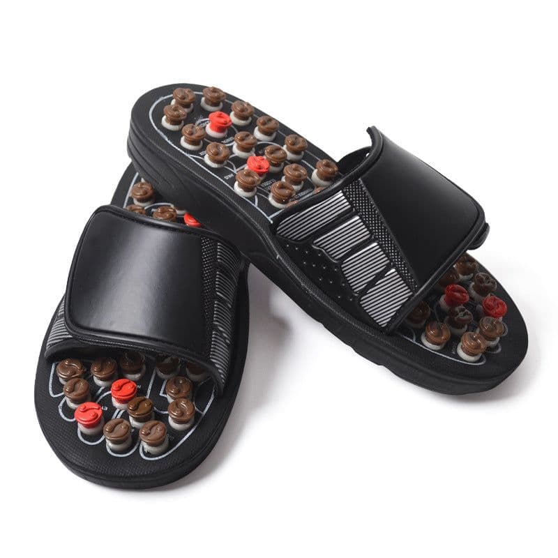 image-Foot God Taiji acupoint magnetic therapy spring massage shoes Health massage shoes Spring massage slippers Factory wholesale