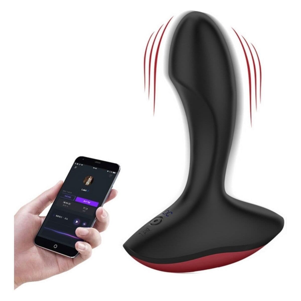 image-Prostate Massager Magic Motion Solstice Black/Red