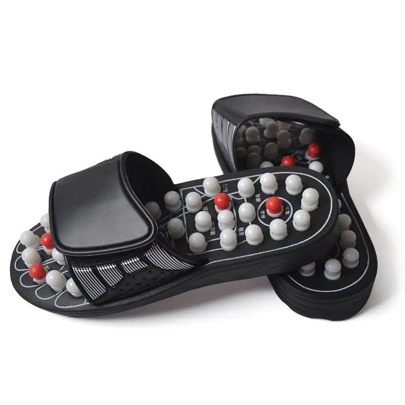 image-Foot God Taiji acupoint magnetic therapy spring massage shoes Health massage shoes Spring massage slippers Factory wholesale
