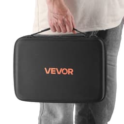 image-VEVOR Battery Organizer Storage Box, Battery Case Bag with Tester BT-168, Waterproof Batteries Organizer Storage Case with Zipper, Holds 167 Batteries AA AAA C D 9V Button, Black (Box Only)