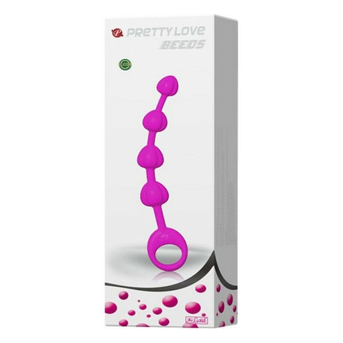 image-Anal Beads Pretty Love Conical Pink Silicone