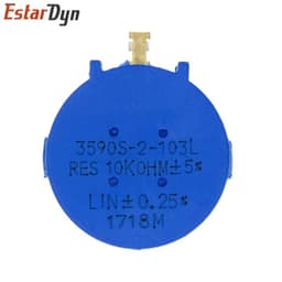 image-3590S Multiturn Potentiometer 500 1K 2K 5K 10K 20K 50K 100K ohm Potentiometer Adjustable Resistor 3590 102 202 502 103