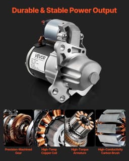 image-VEVOR Starter 17986, Starter Motor Replacement Compatible with Buick 3.6L V6 06-08, Cadillac SRX 3.0L V6 10-11, Chevrolet 3.6L V6 09-17, GMC Pontiac Saturn Suzuki, OEM 12588493 M000T35871 31100-78J00