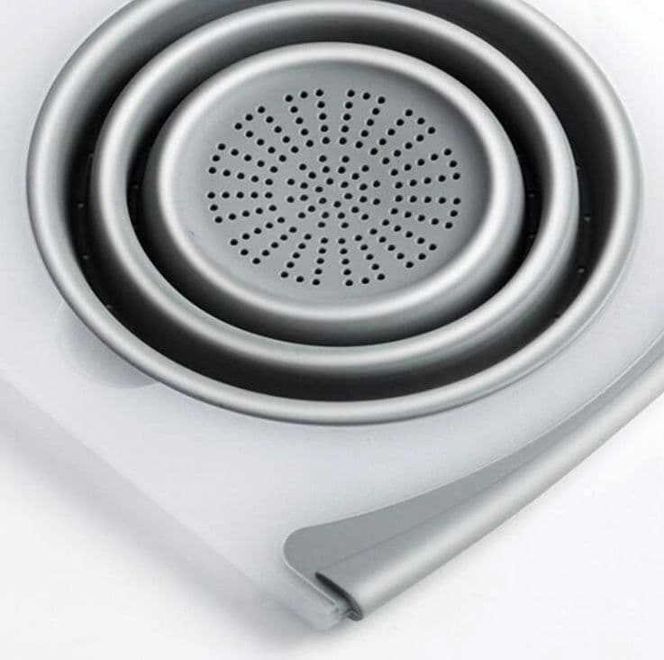 image-Innovative Multi-Functional 3 in 1 Chopping Board Detachable Folding Drain Basket Sink Cutting Board