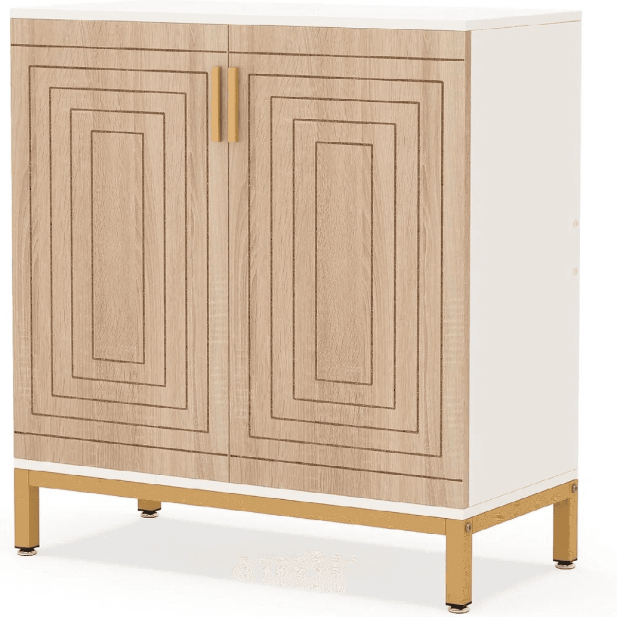 image-Shoe Storage Cabinet - Minimalist Design, 31.5"x15"x37.4"