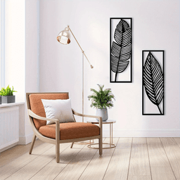 image-CIFbuy Vintage Botanical Iron Wall Art Set Tropical Leaves